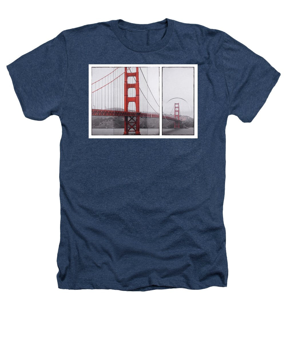 Golden Gate Red - Heathers T-Shirt - SEVENART STUDIO