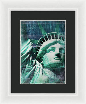 Lady Liberty - Framed Print - SEVENART STUDIO