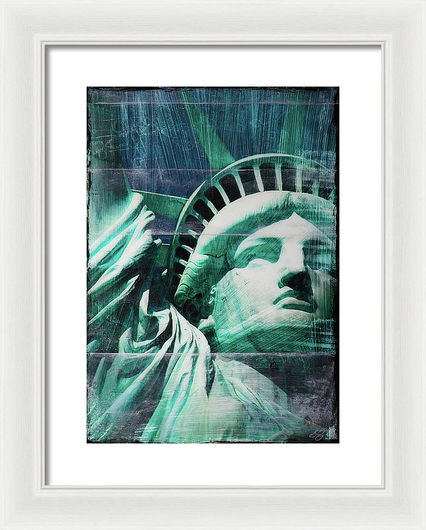 Lady Liberty - Framed Print - SEVENART STUDIO