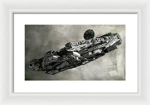 Millinneum Falcon - Framed Print - SEVENART STUDIO