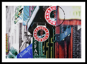 Nashville Cowboy - Framed Print - SEVENART STUDIO