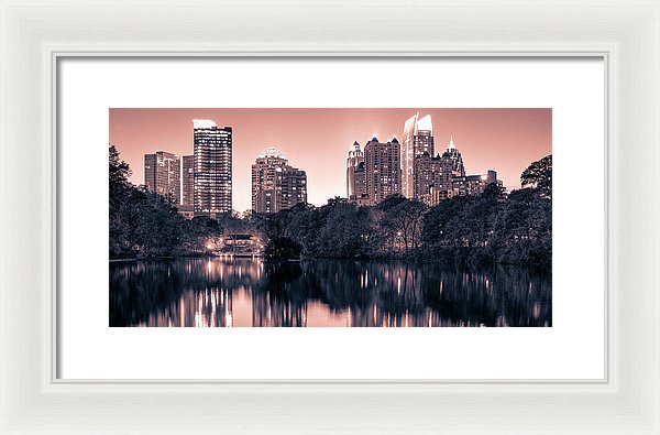 Reflecting Atlanta - Framed Print - SEVENART STUDIO