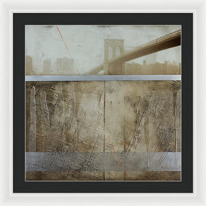 Brooklyn  Fog - Framed Print - SEVENART STUDIO
