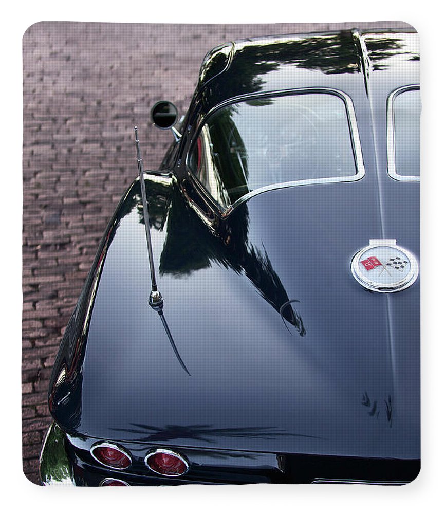 63 Split Window Corvette Blanket - SEVENART STUDIO