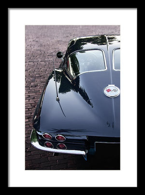63 Split Window  Corvette Framed Print - SEVENART STUDIO