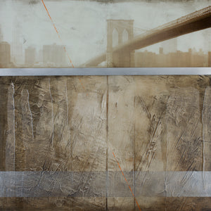 Brooklyn  Fog  - Original Limited Edition Painting - SEVENART STUDIO
