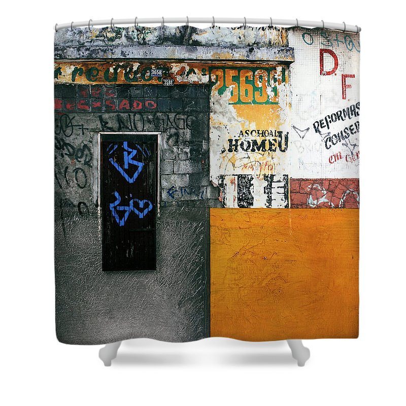 Brazil Graffit B - Shower Curtain - SEVENART STUDIO