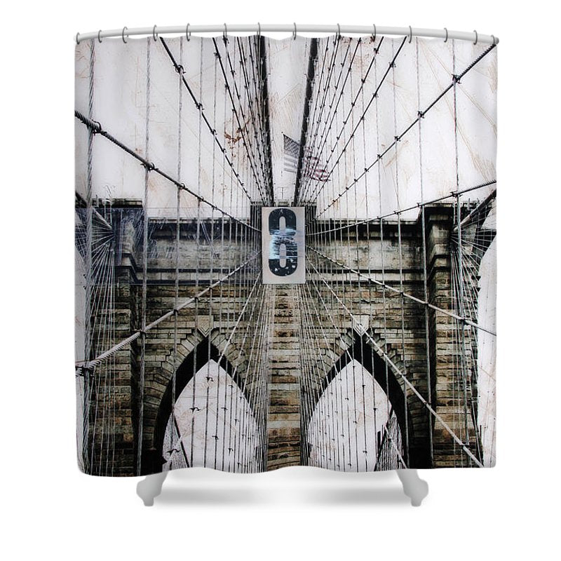 Brooklynn Cables - Shower Curtain - SEVENART STUDIO