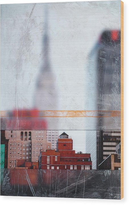 Empire State Blur - Wood Print - SEVENART STUDIO