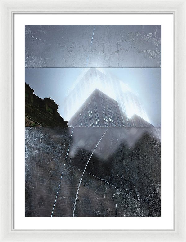 Empire State Fog - Framed Print - SEVENART STUDIO