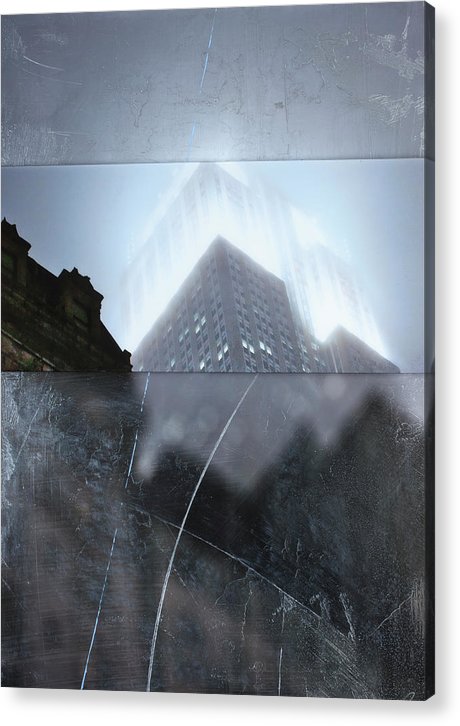 Empire State Fog - Acrylic Print - SEVENART STUDIO