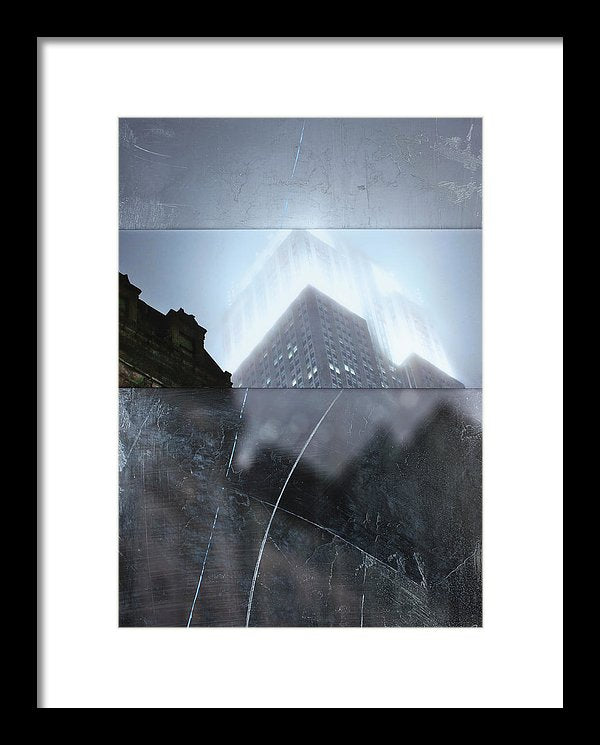 Empire State Fog - Framed Print - SEVENART STUDIO