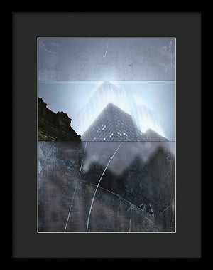 Empire State Fog - Framed Print - SEVENART STUDIO