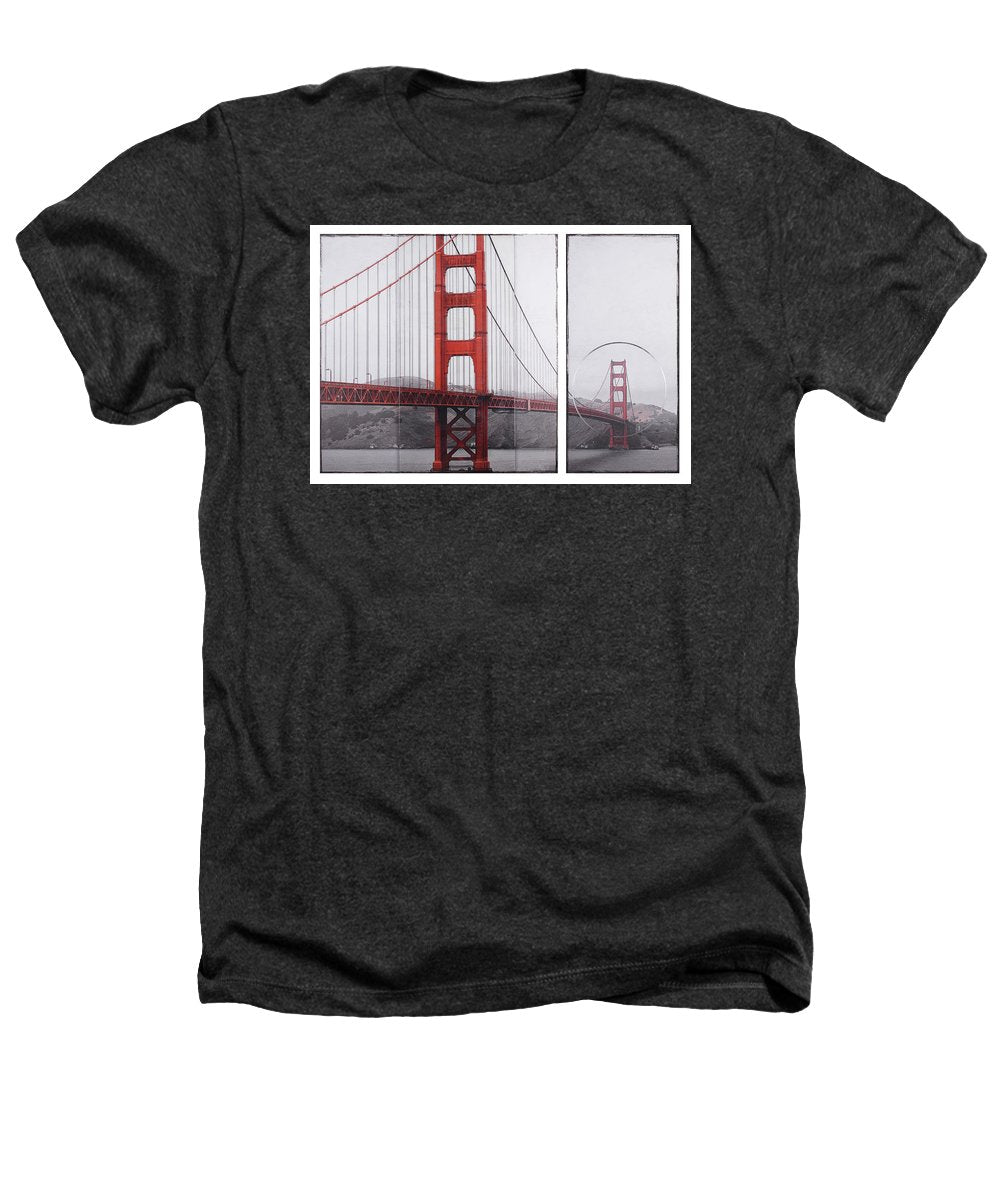 Golden Gate Red - Heathers T-Shirt - SEVENART STUDIO