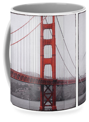 Golden Gate Red - Mug - SEVENART STUDIO