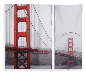 Golden Gate Red - Blanket - SEVENART STUDIO