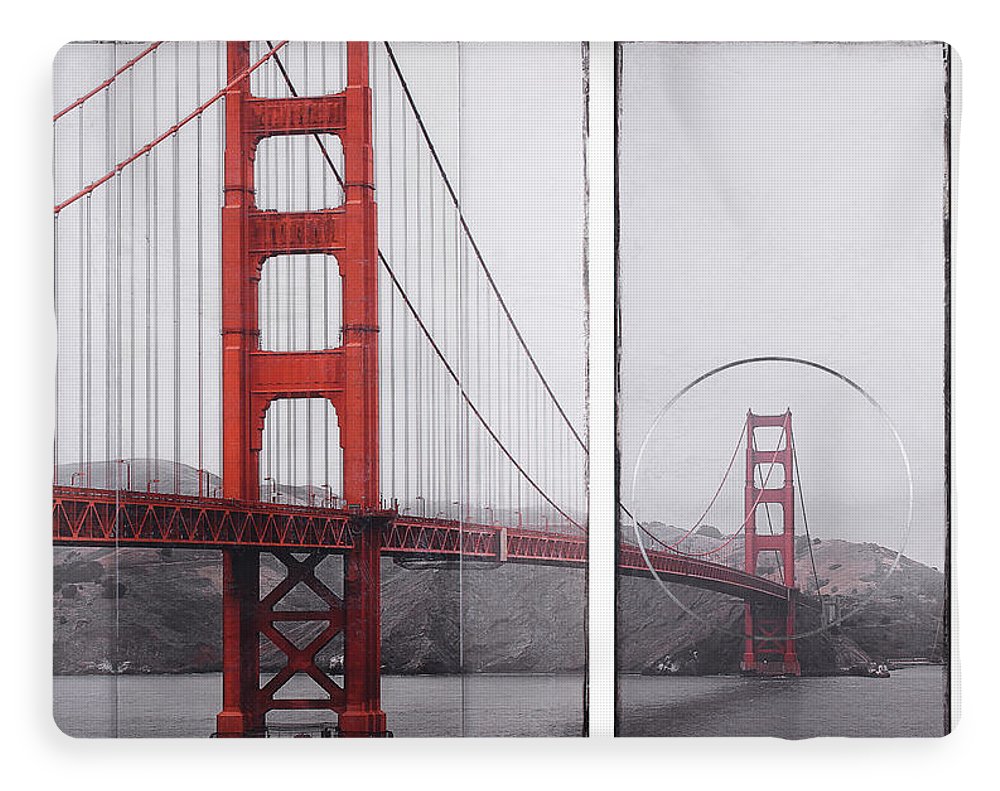 Golden Gate Red - Blanket - SEVENART STUDIO