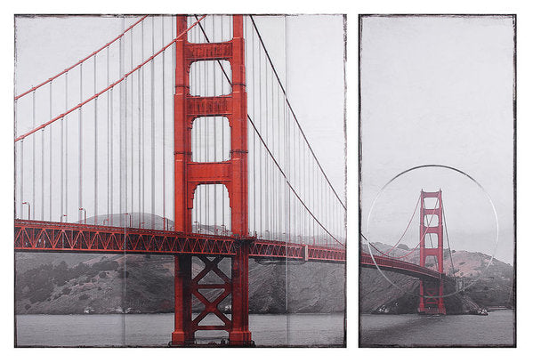Golden Gate Red - Art Print - SEVENART STUDIO