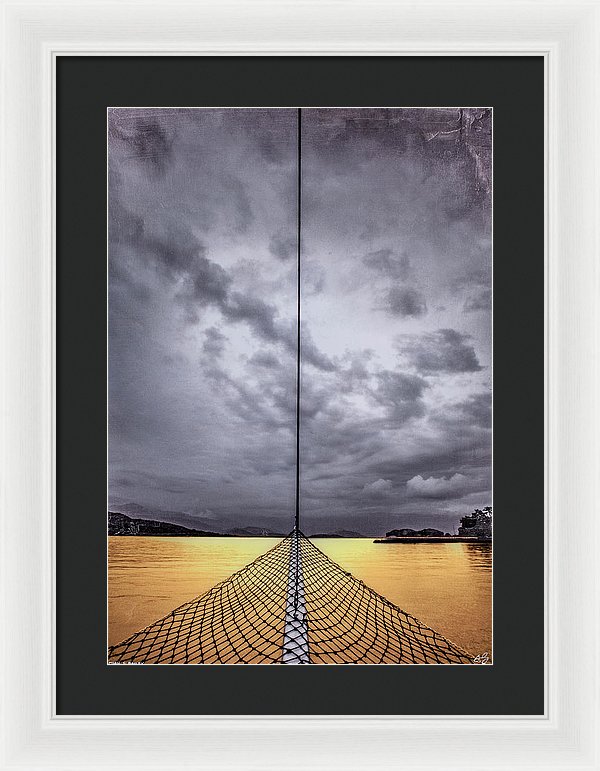 Golden Sail - Framed Print - SEVENART STUDIO