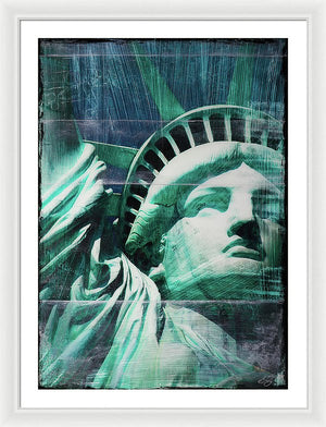 Lady Liberty - Framed Print - SEVENART STUDIO