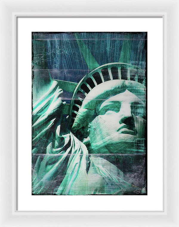 Lady Liberty - Framed Print - SEVENART STUDIO