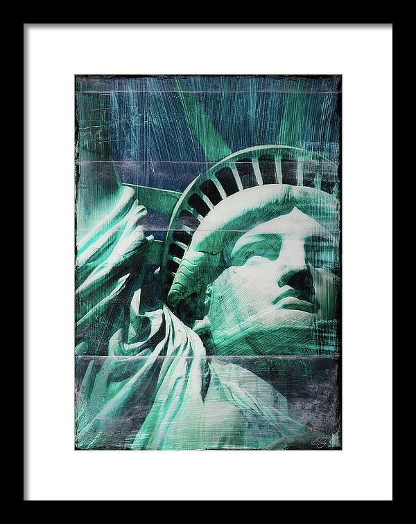 Lady Liberty - Framed Print - SEVENART STUDIO