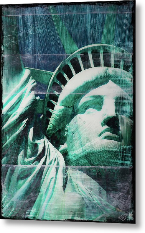 Lady Liberty - Metal Print - SEVENART STUDIO