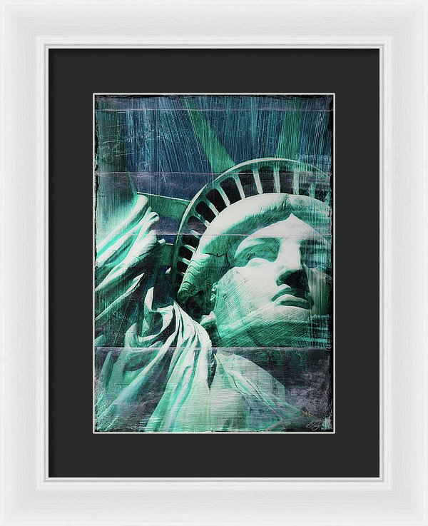 Lady Liberty - Framed Print - SEVENART STUDIO