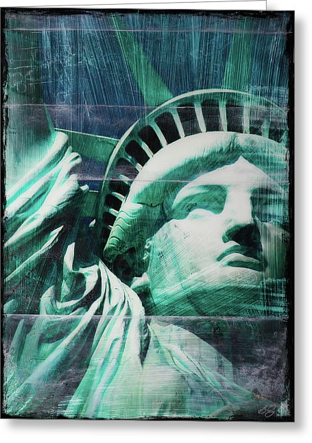 Lady Liberty - Greeting Card - SEVENART STUDIO