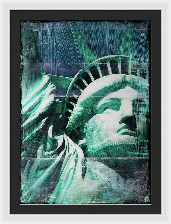 Lady Liberty - Framed Print - SEVENART STUDIO