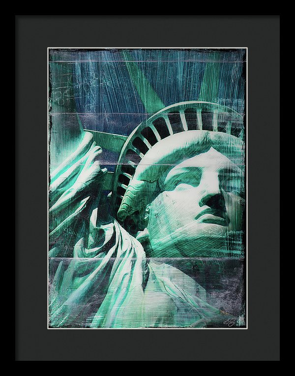 Lady Liberty - Framed Print - SEVENART STUDIO