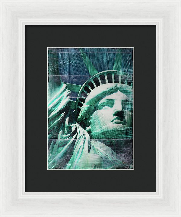 Lady Liberty - Framed Print - SEVENART STUDIO