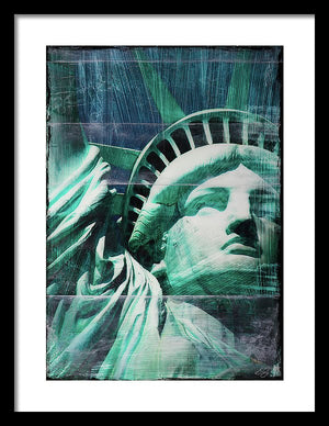 Lady Liberty - Framed Print - SEVENART STUDIO