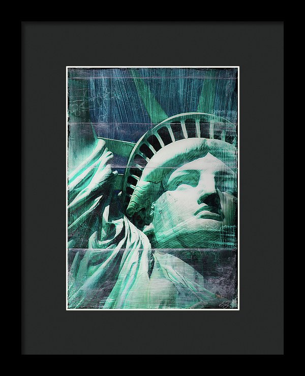 Lady Liberty - Framed Print - SEVENART STUDIO