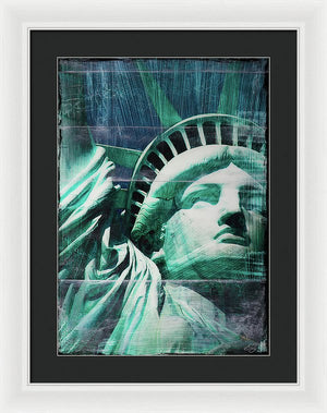 Lady Liberty - Framed Print - SEVENART STUDIO