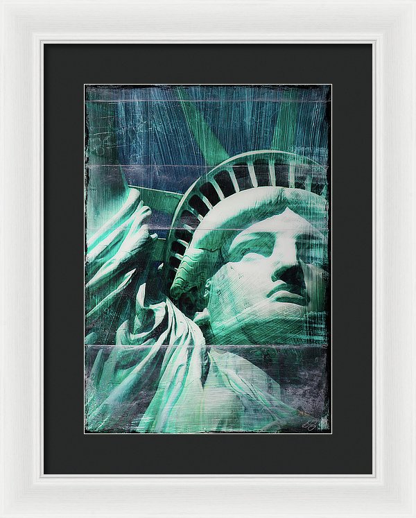 Lady Liberty - Framed Print - SEVENART STUDIO