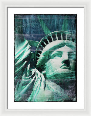 Lady Liberty - Framed Print - SEVENART STUDIO