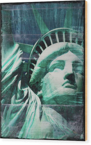 Lady Liberty - Wood Print - SEVENART STUDIO
