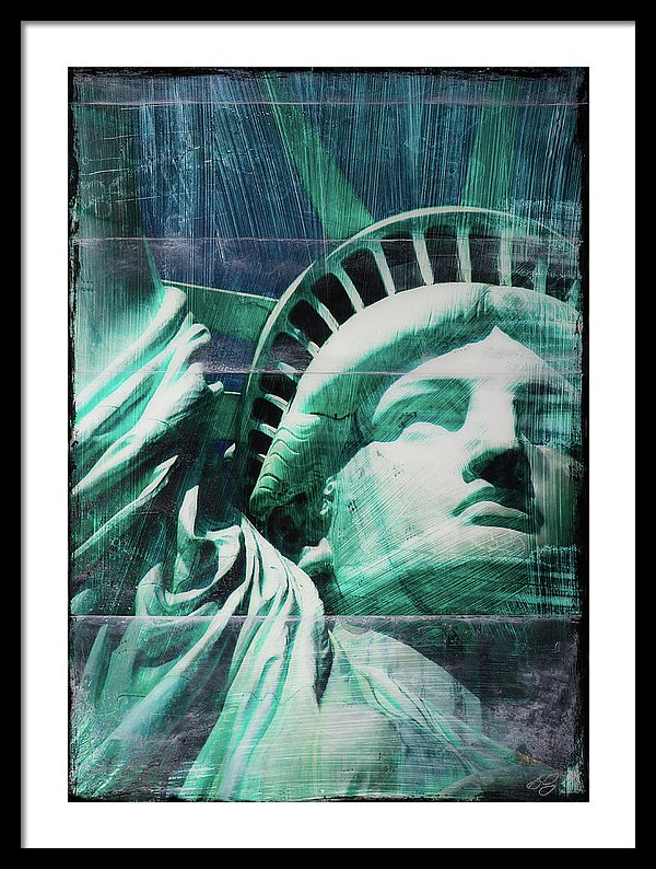 Lady Liberty - Framed Print - SEVENART STUDIO