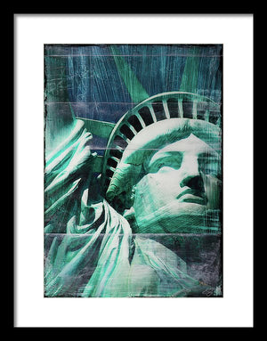 Lady Liberty - Framed Print - SEVENART STUDIO