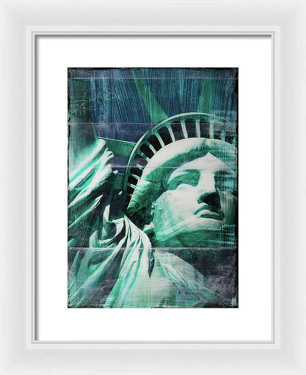 Lady Liberty - Framed Print - SEVENART STUDIO