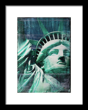 Lady Liberty - Framed Print - SEVENART STUDIO