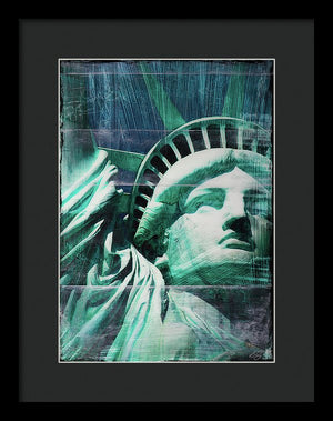 Lady Liberty - Framed Print - SEVENART STUDIO