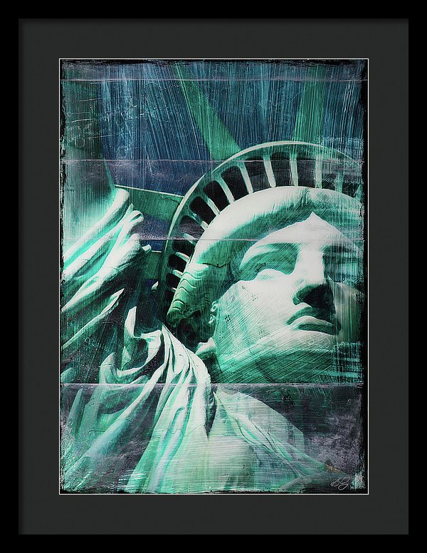 Lady Liberty - Framed Print - SEVENART STUDIO