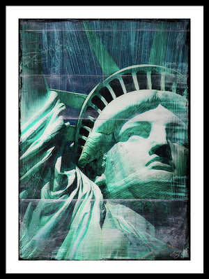 Lady Liberty - Framed Print - SEVENART STUDIO