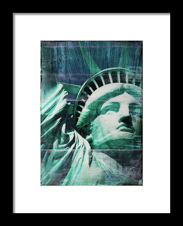 Lady Liberty - Framed Print - SEVENART STUDIO