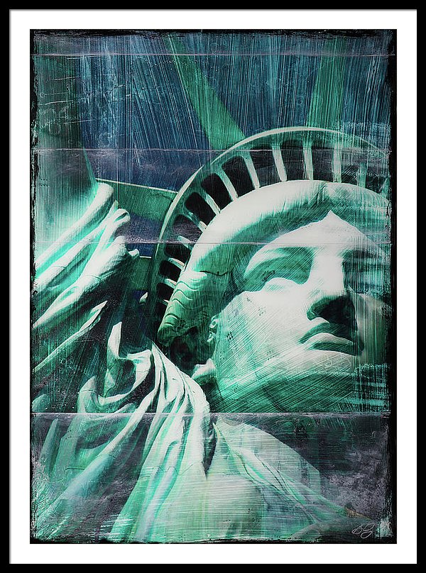 Lady Liberty - Framed Print - SEVENART STUDIO