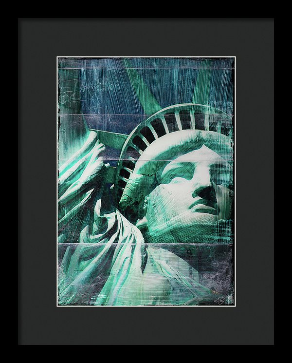 Lady Liberty - Framed Print - SEVENART STUDIO