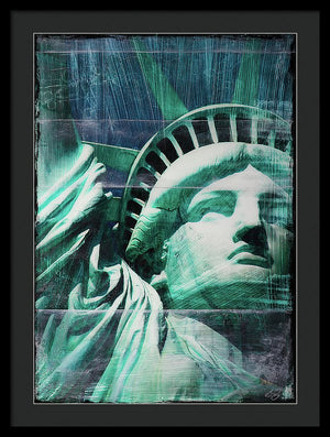 Lady Liberty - Framed Print - SEVENART STUDIO