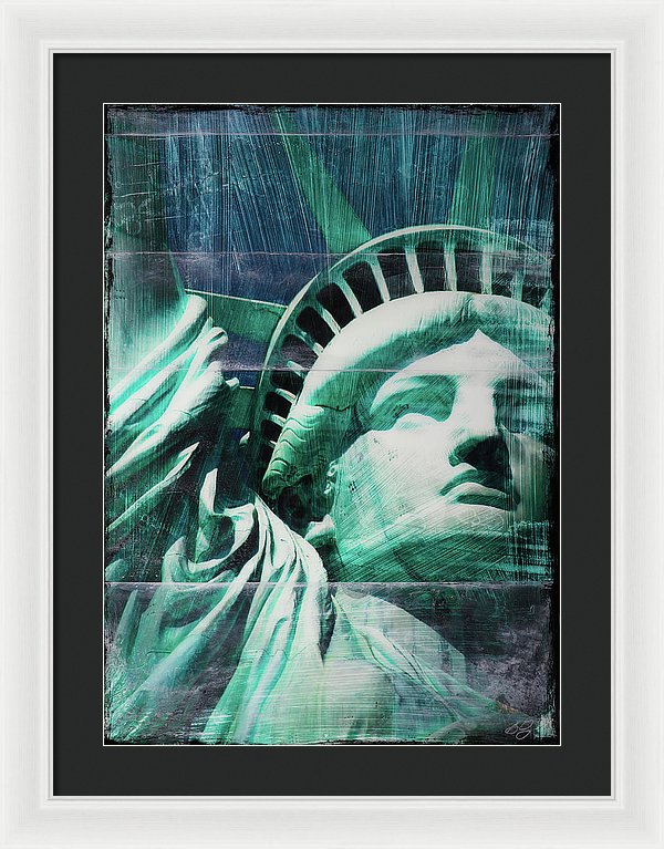 Lady Liberty - Framed Print - SEVENART STUDIO